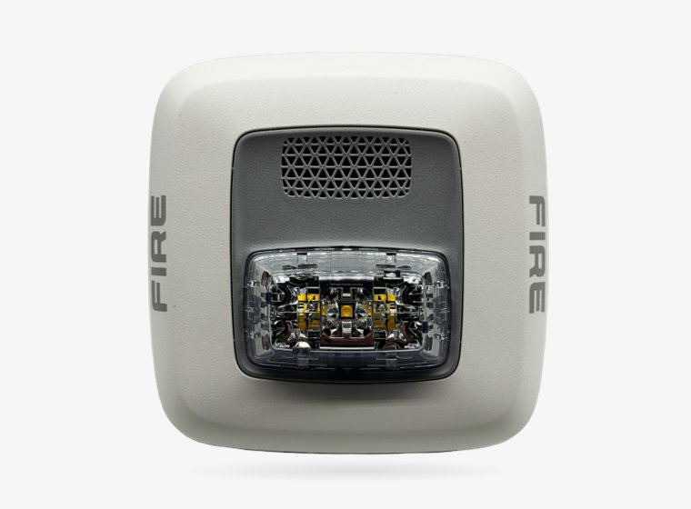 Gentex white wall-mount fire alarm horn strobe